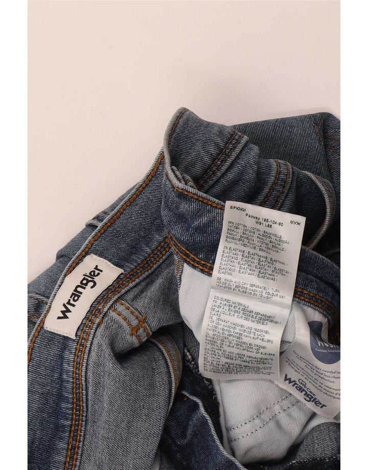 Wrangler Herren Texas Straight Jeans W36 L34 Blaue Baumwolle