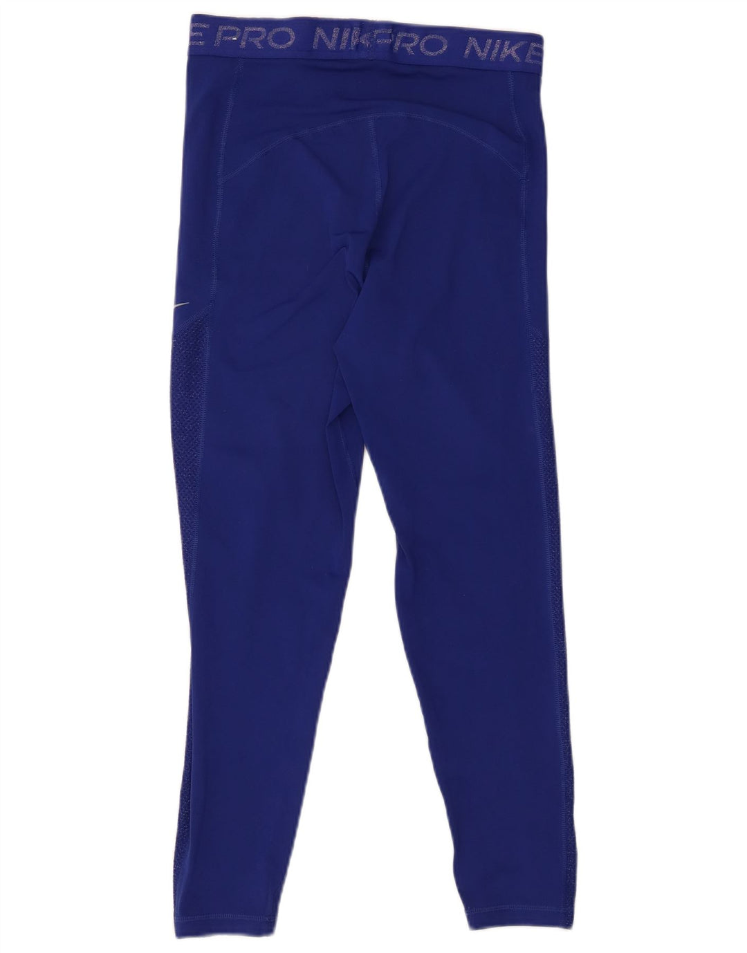 NIKE Damen Graphic Leggings UK 12 Mittelblaues Polyester