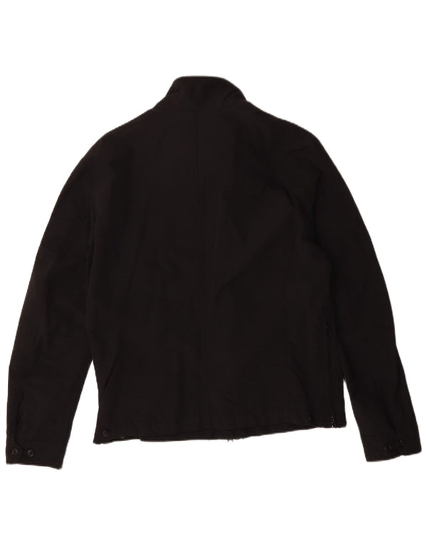 Blauer Herren-Militär-Utility-Jacke UK 42 XL, schwarze Baumwolle