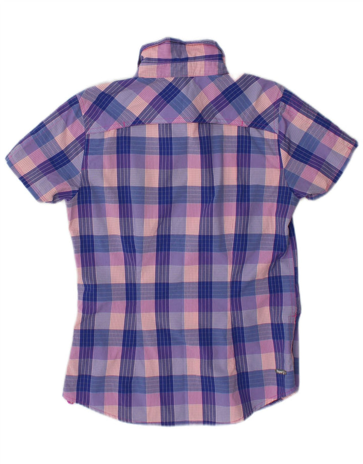 The North Face Damen-Kurzarmshirt, klein, mehrfarbig, kariert, Nylon