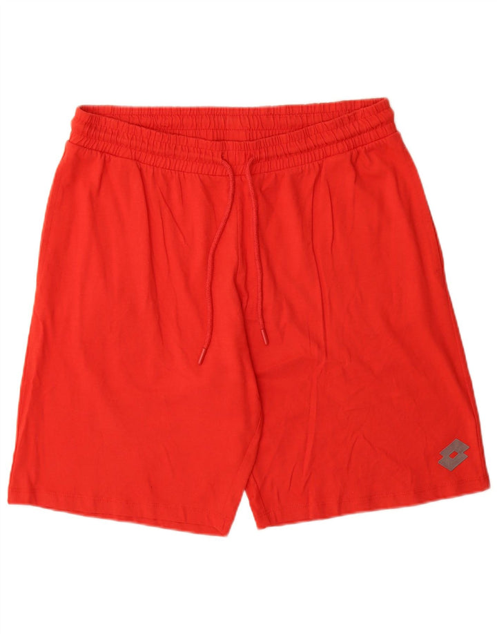 Lotto Herren-Sportshorts, große rote Baumwolle