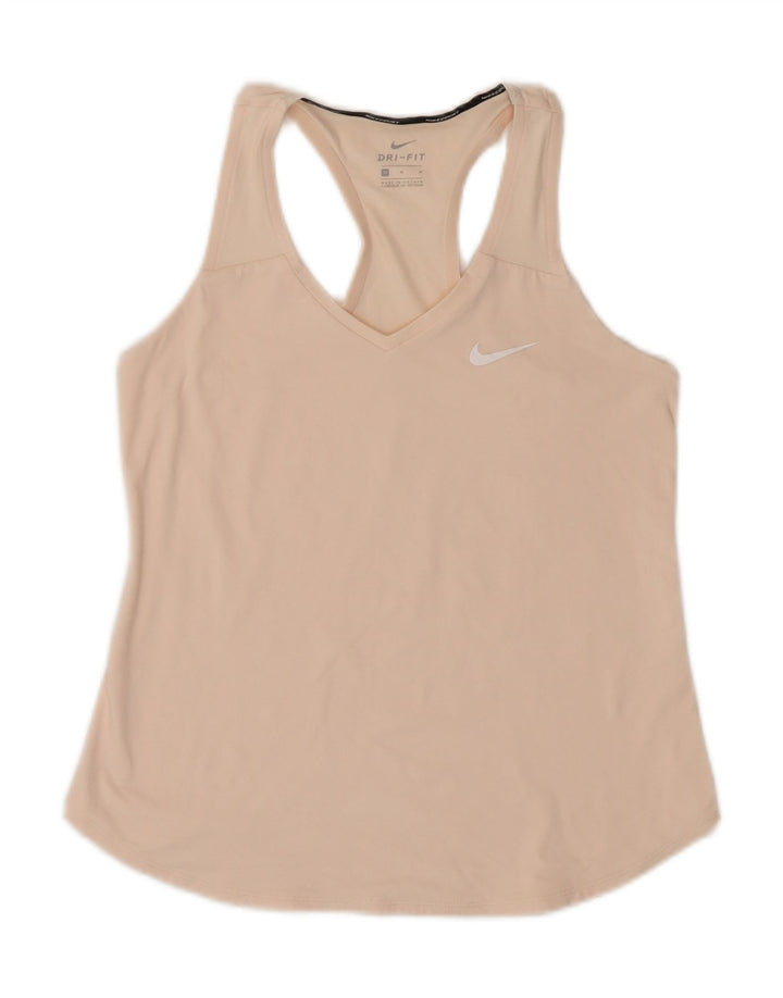 Nike Damen Dri Fit Weste Top UK 12 Mittelrosa Polyester
