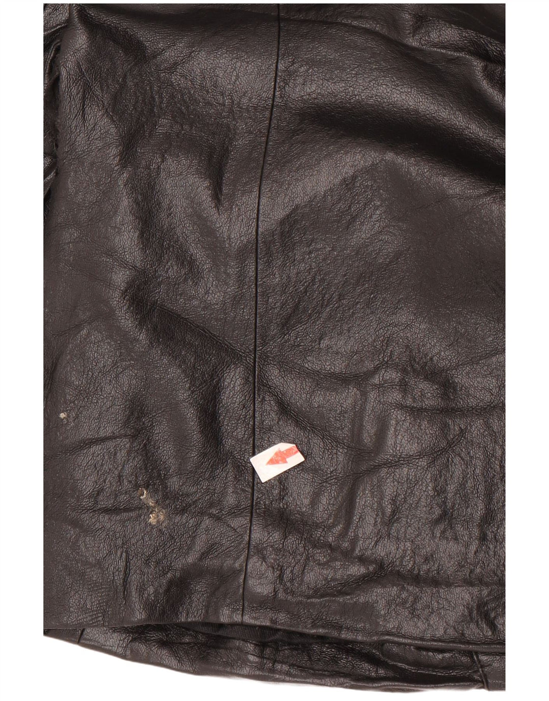 Zara Damen 1-Knopf-Blazer aus Kunstleder, Gr. 14, Mittelschwarz
