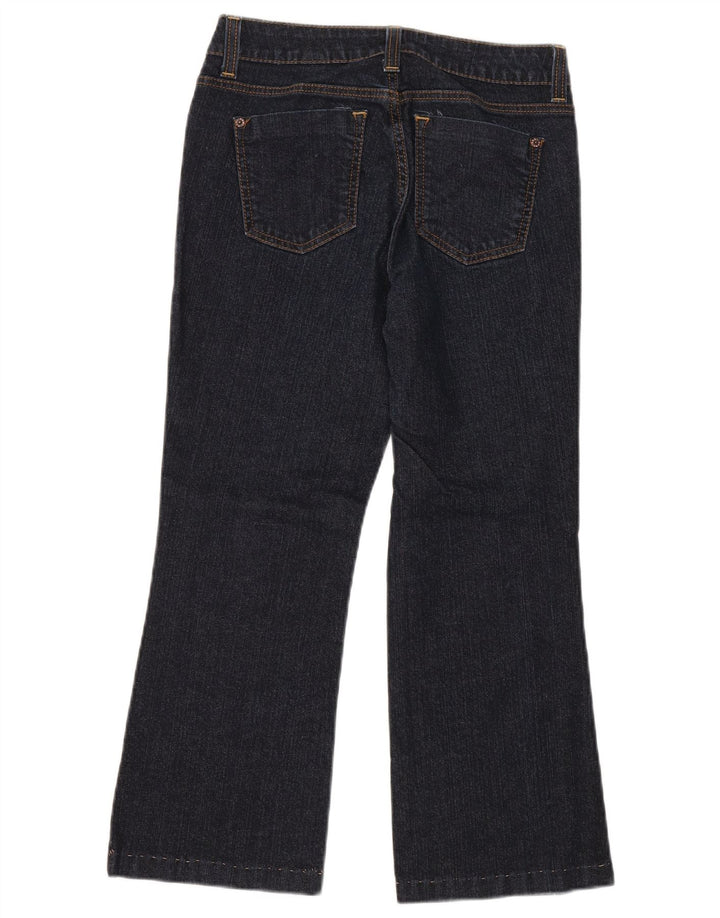 DKNY Damen-Cropped-Jeans US 6 Medium W28 L25 Marineblaue Baumwolle