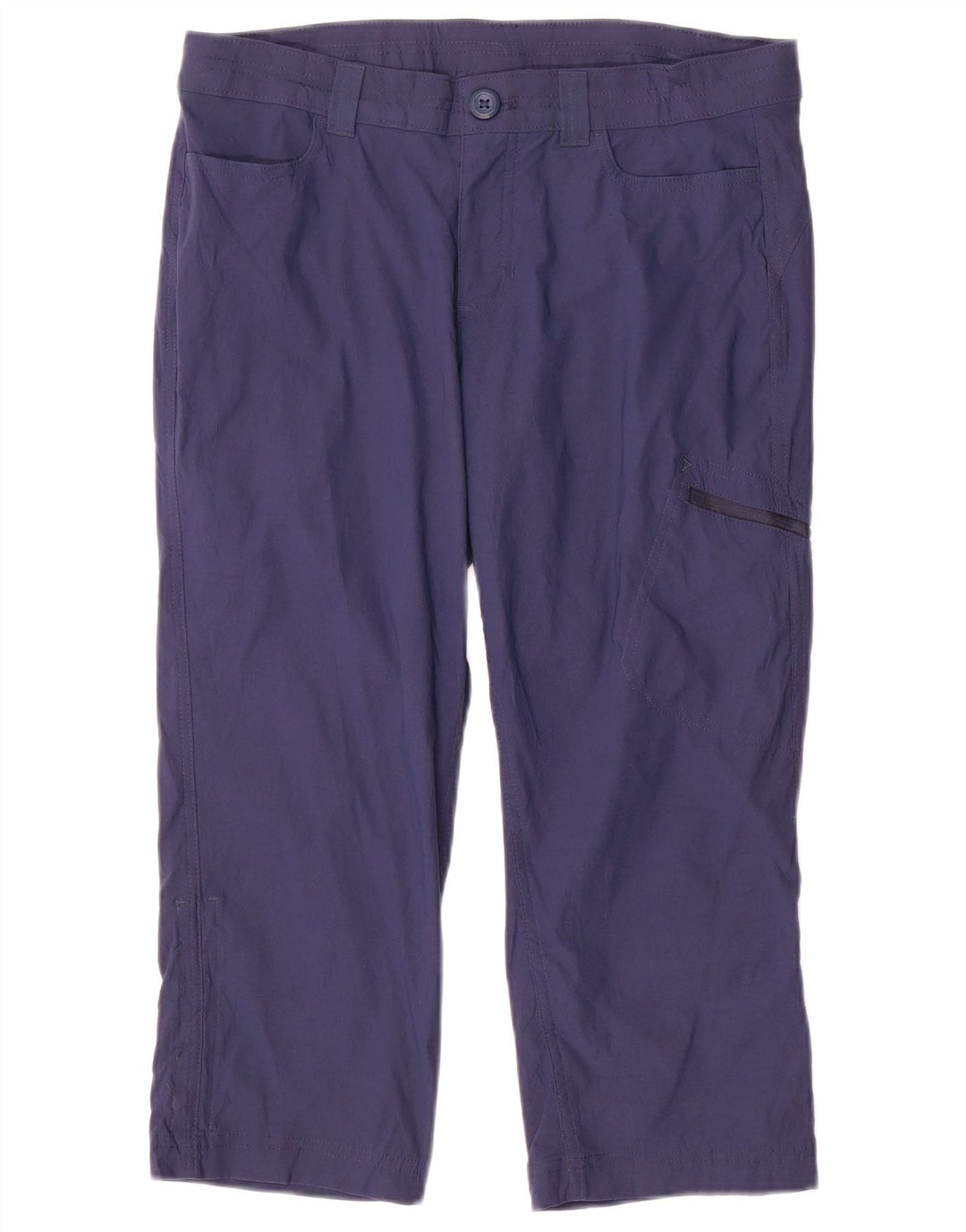 EDDIE BAUER Damen gerade Caprihose US 8 Medium W32 L20 Marineblau