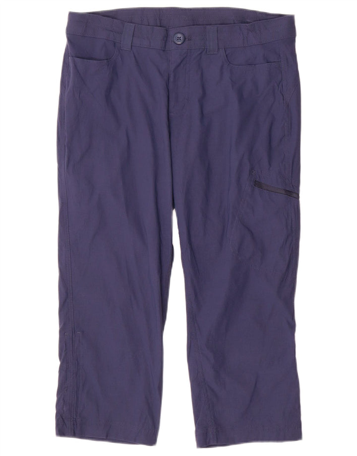 EDDIE BAUER Damen gerade Caprihose US 8 Medium W32 L20 Marineblau