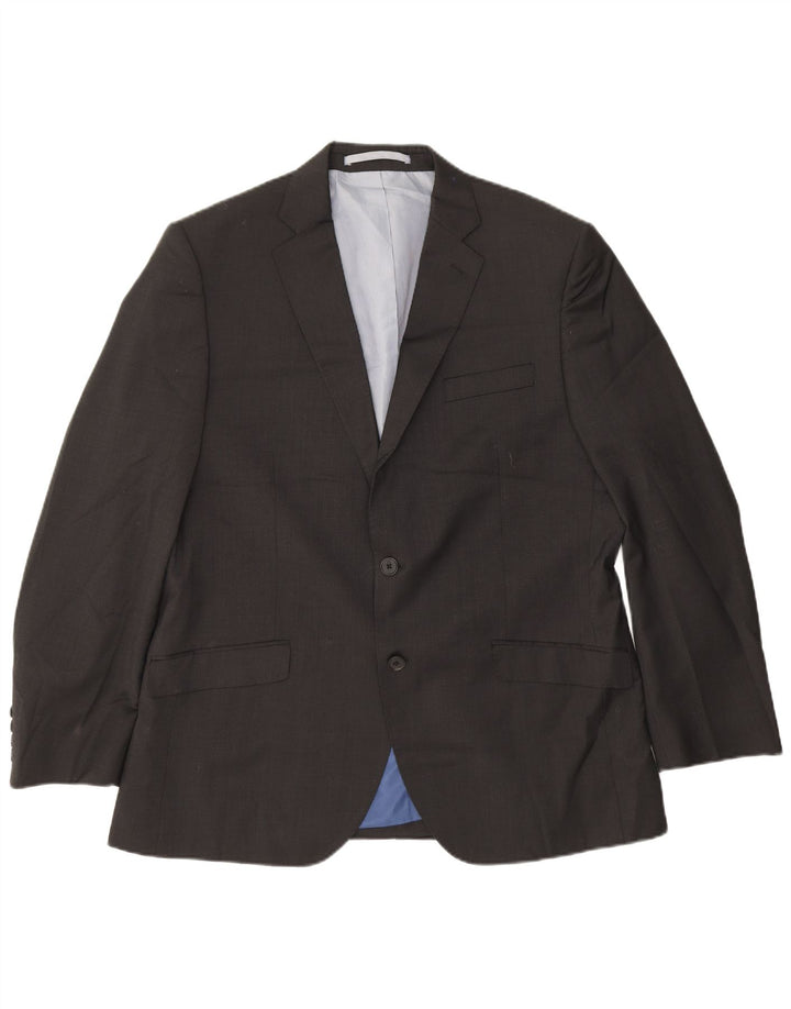 Marks & Spencer Herren-Blazer mit 2 Knöpfen, reguläre Passform, UK 38, Mittelgrau