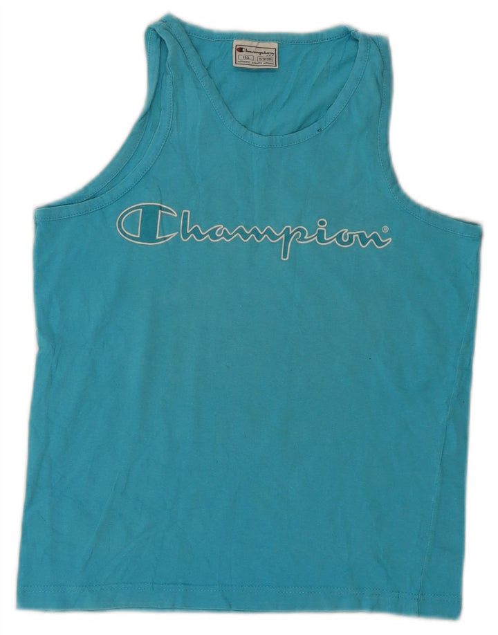 Champion Tanktop mit Grafik für Jungen, 11–12 Jahre, blaue Baumwolle