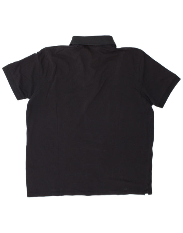 Hugo Boss Herren Poloshirt XL Schwarz Baumwolle