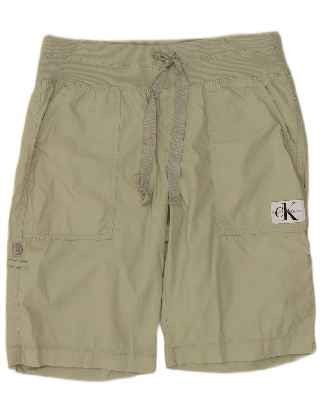 Calvin Klein Damen Chinoshorts Medium W30 Khaki Baumwolle