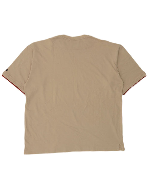 Arena Damen T-Shirt Top UK 16 Large Beige Baumwolle