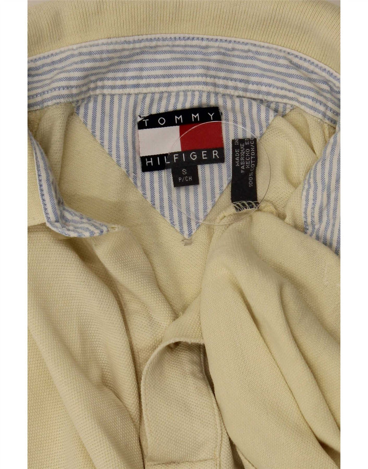 Tommy Hilfiger Herren-Poloshirt, kleine gelbe Baumwolle