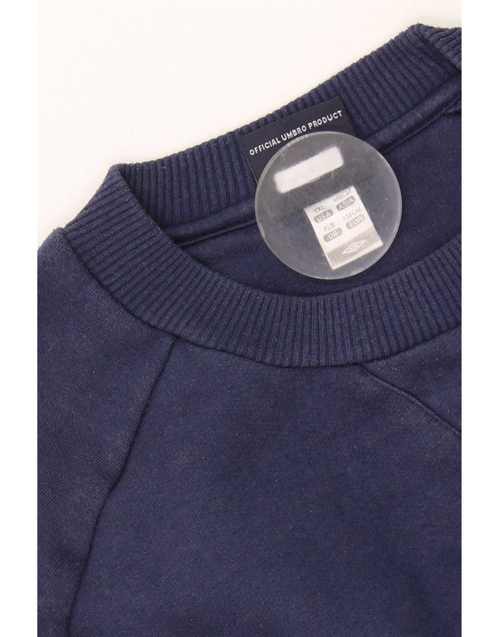 Umbro Jungen Sweatshirt Pullover 12-13 Jahre XL Marineblau Polyester