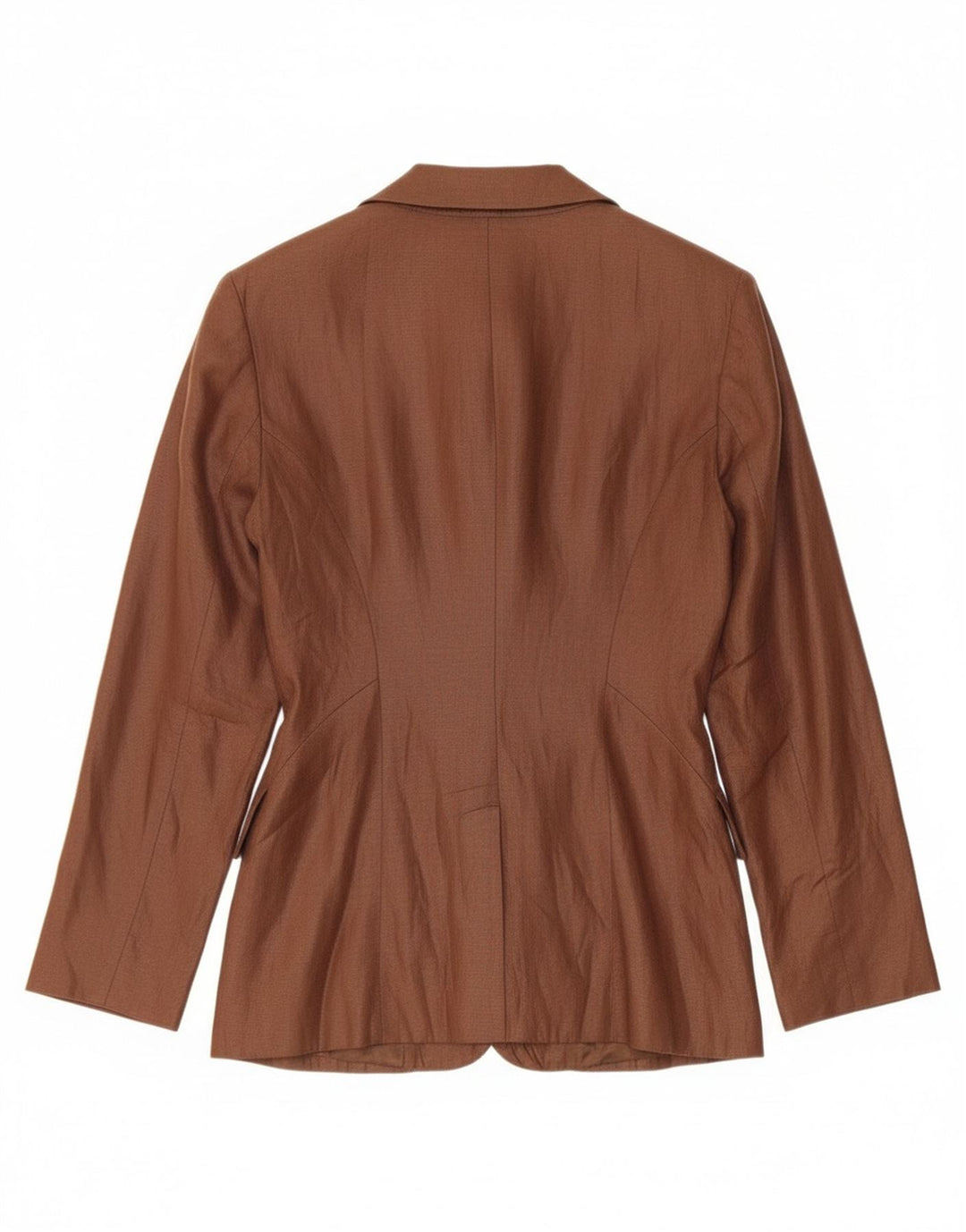 Vintage Damen 3-Knopf-Blazerjacke UK 10 Klein Braun