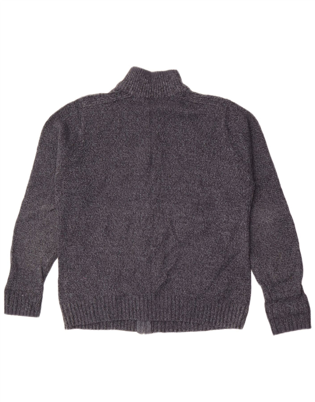 Marks & Spencer Herren-Cardigan mit normaler Passform, Mittelblau meliert