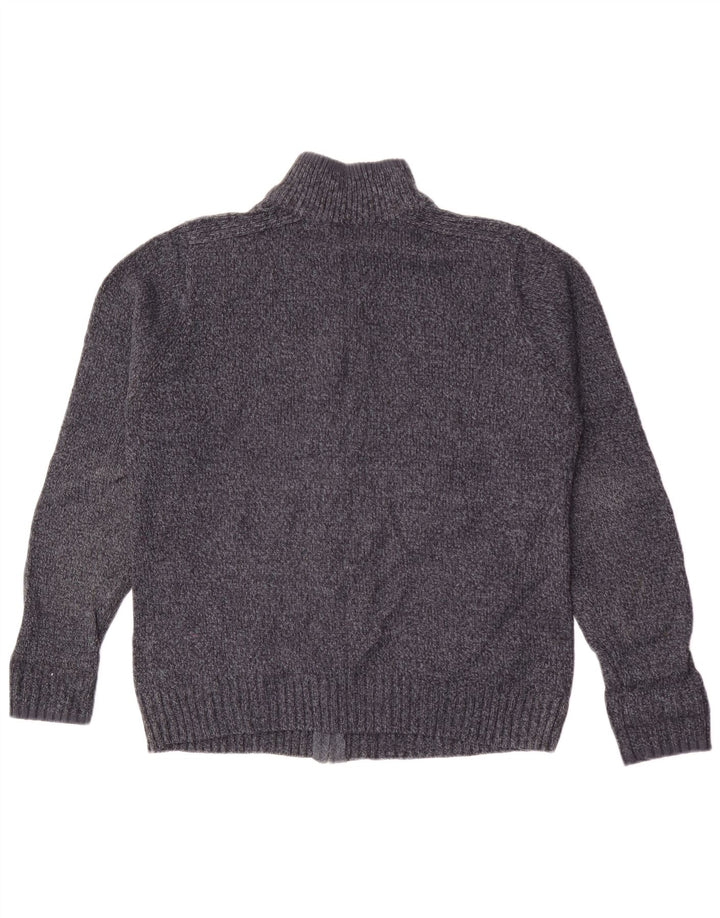Marks & Spencer Herren-Cardigan mit normaler Passform, Mittelblau meliert