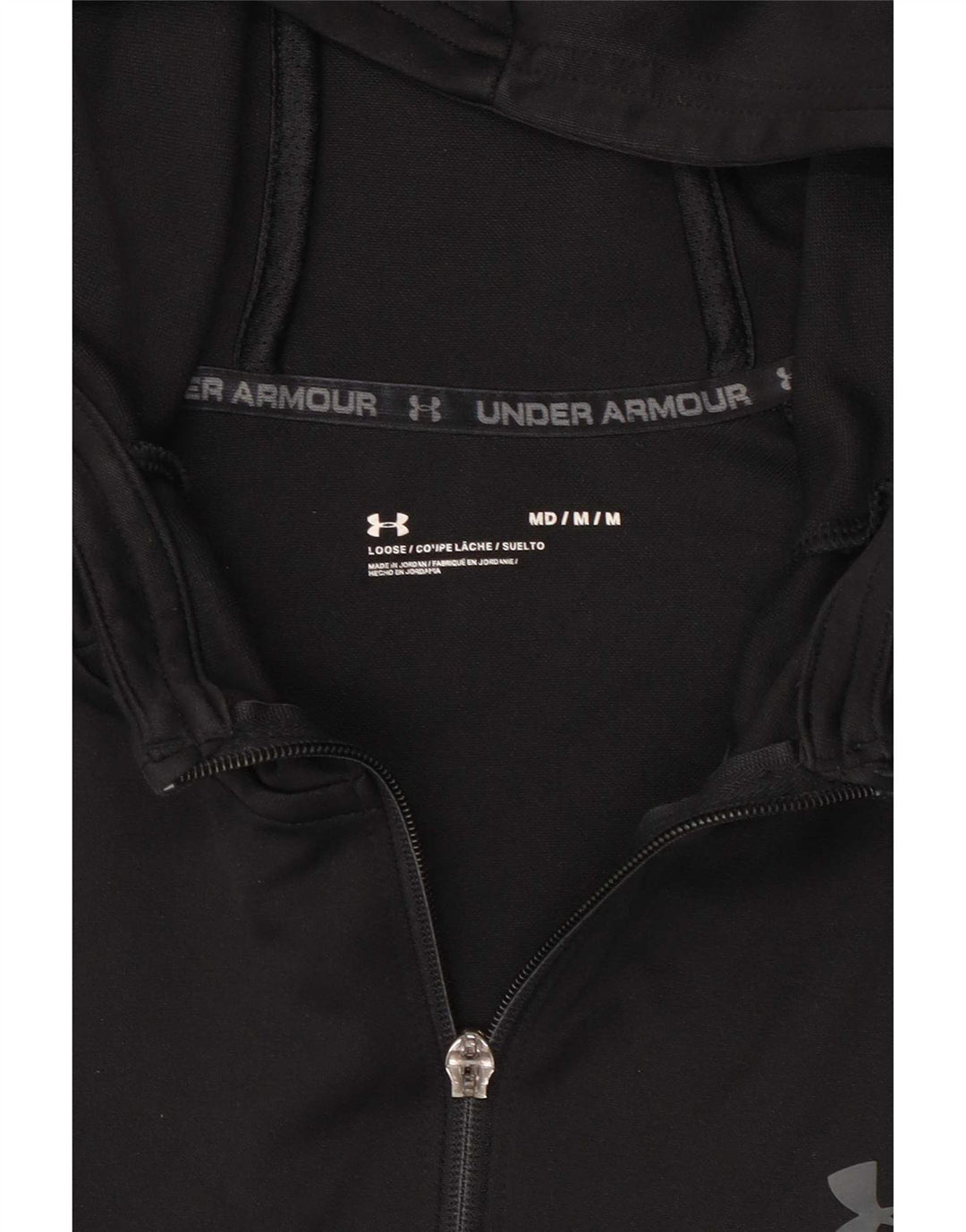 Under Armour Herren-Kapuzenpullover mit Reißverschluss, mittelgroß, Schwarz