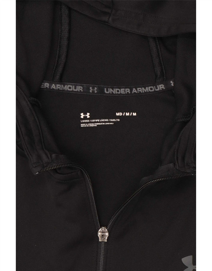Under Armour Herren-Kapuzenpullover mit Reißverschluss, mittelgroß, Schwarz