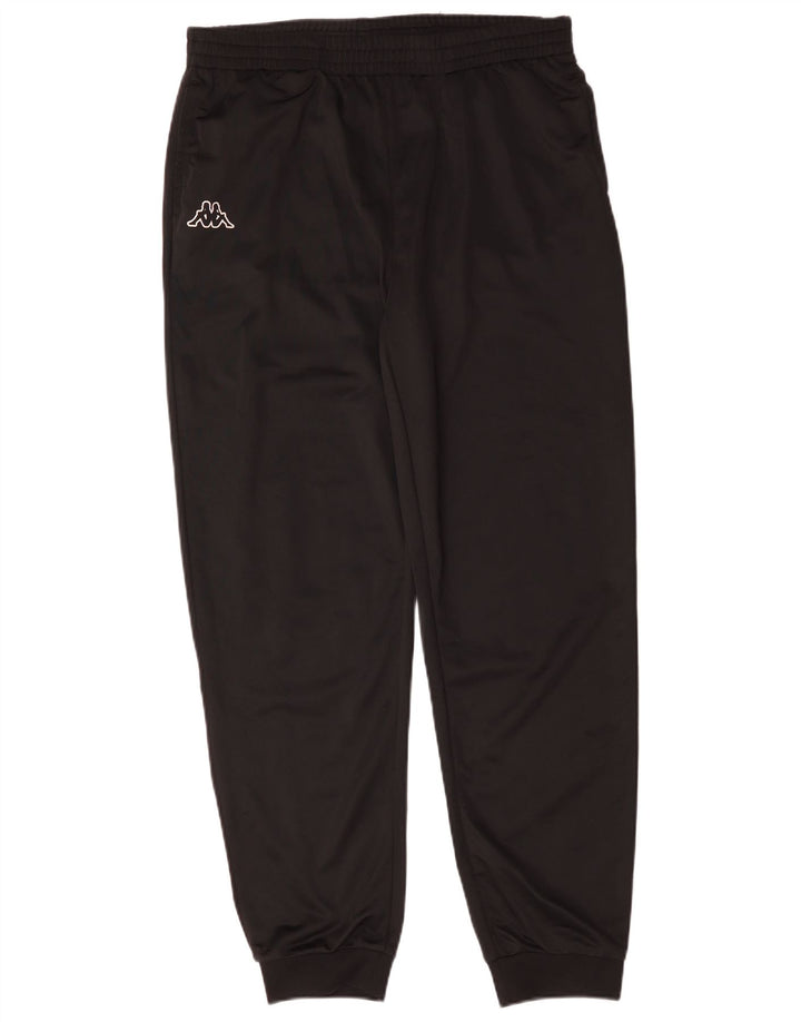 Kappa Herren-Trainingshose, Jogginghose, Größe L, Schwarz, Polyester
