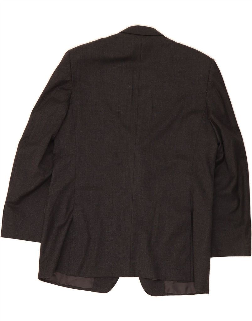 CANALI Mens 3 Button Blazer Jacket Size 58 2XL Grey Wool Vintage Canali and Second-Hand Canali from Messina Hembry 