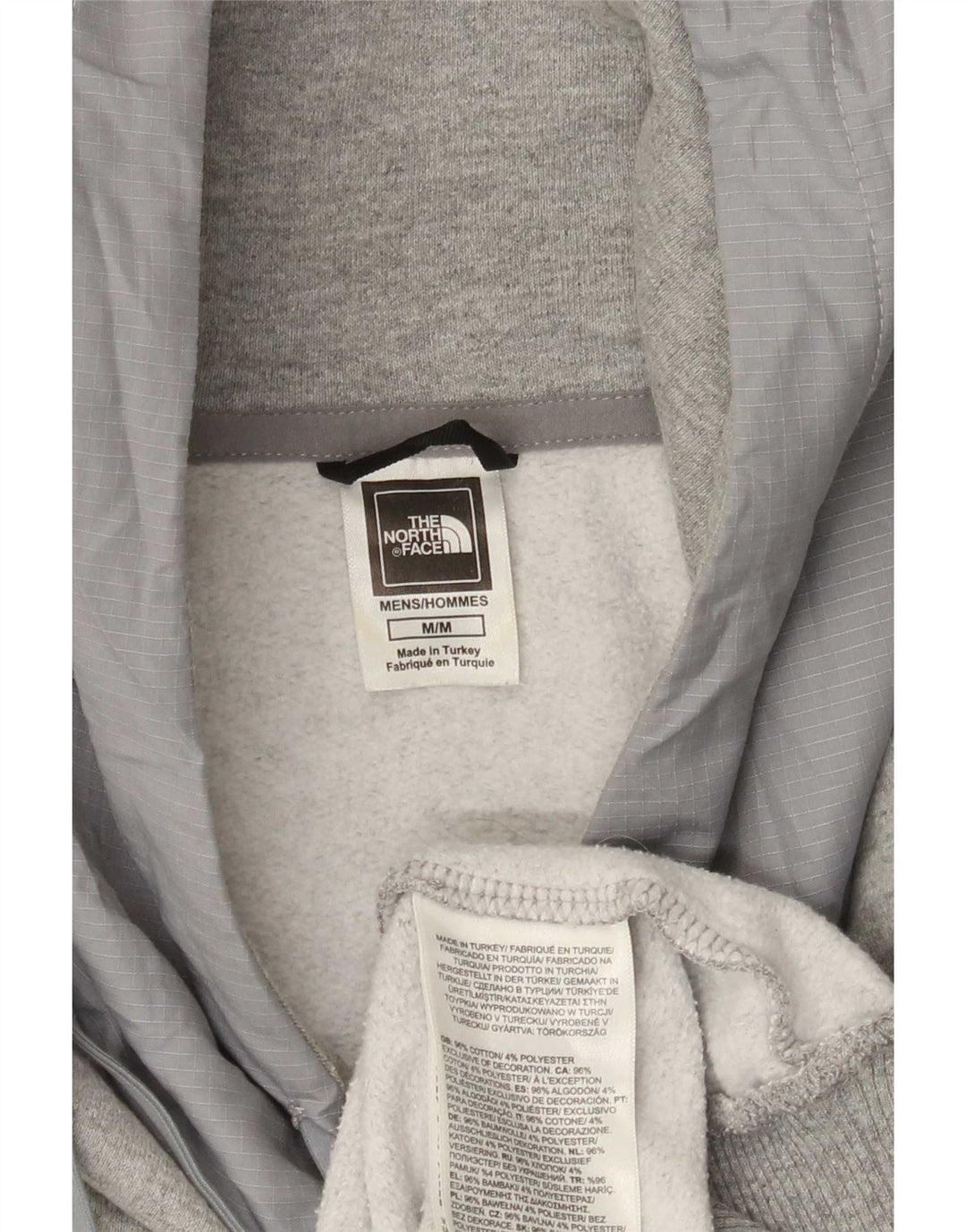 The North Face Herren-Kapuzenpullover mit Grafik, mittelgraue Baumwolle