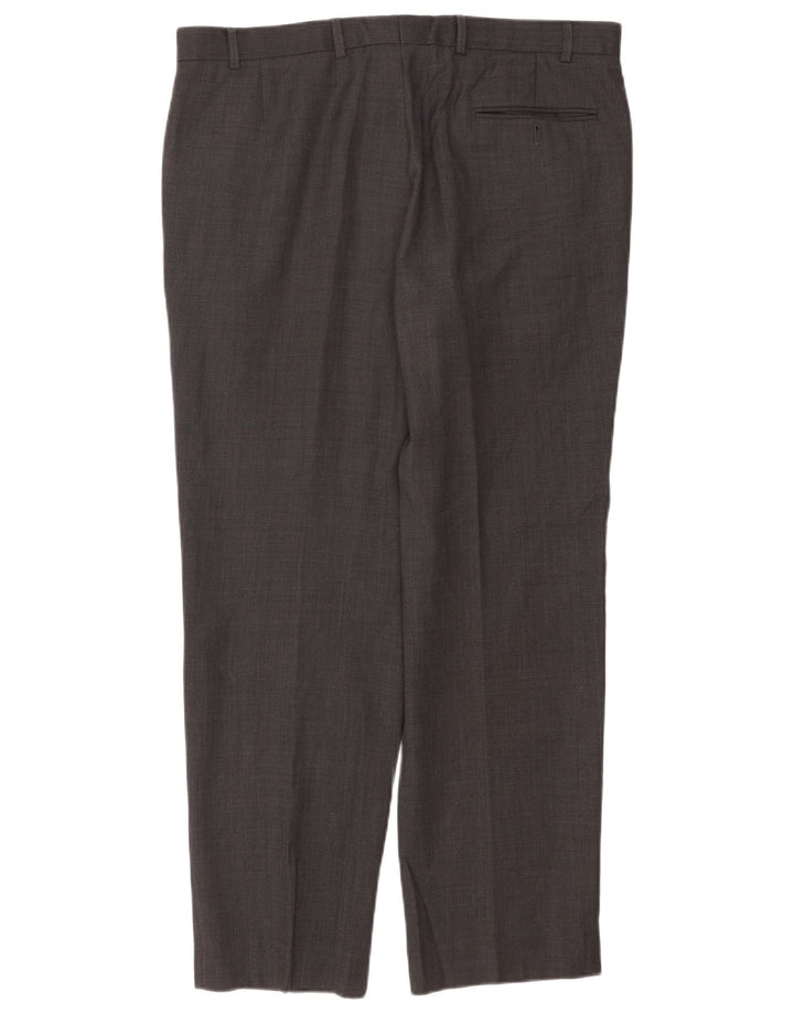 Marks & Spencer Herren-Anzughose, schmal zulaufend, W38 L31, grau, Polyester