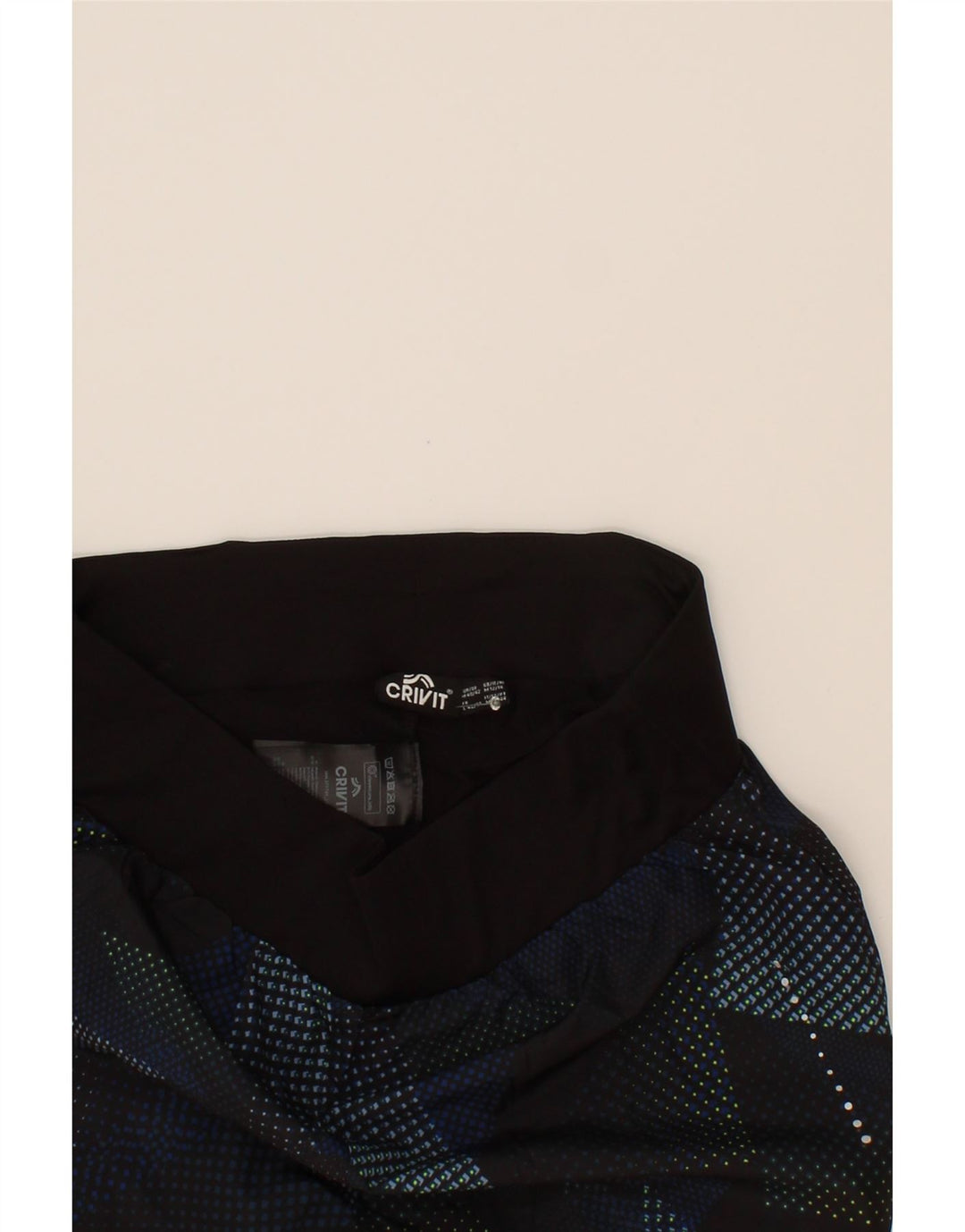 CRIVIT Womens Sport Shorts UK 12/14 Medium  Navy Blue Spotted Polyester Vintage Crivit and Second-Hand Crivit from Messina Hembry 