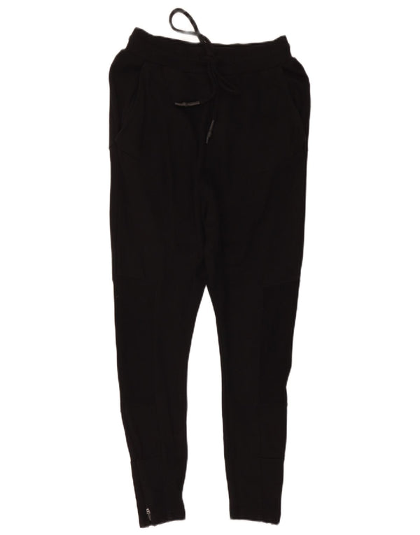 Zara Capri-Trainingshose für Damen, UK 10, Größe S, Schwarz, Baumwolle