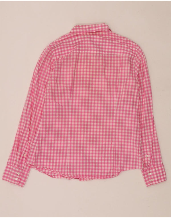 J. CREW Damen-Hemd UK 14 Mittelrosa Gingham