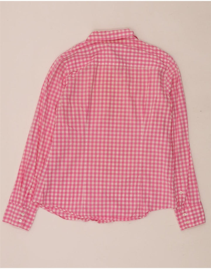 J. CREW Damen-Hemd UK 14 Mittelrosa Gingham