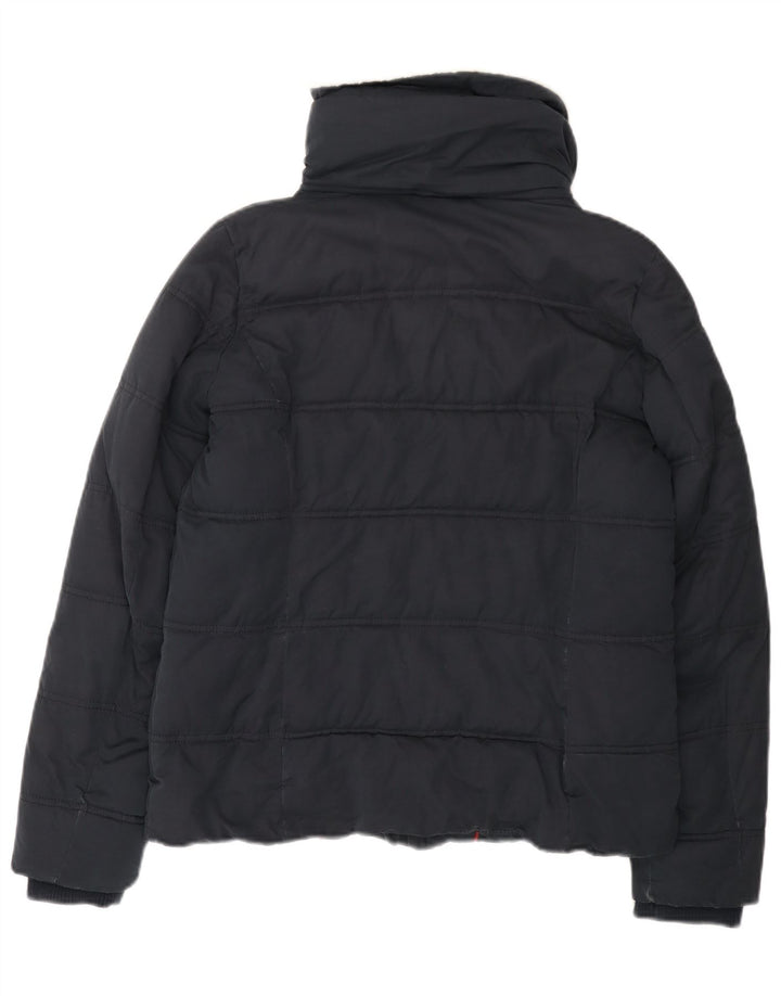 Fat Face Damen Wattierte Jacke UK 12 Medium Marineblau Polyester