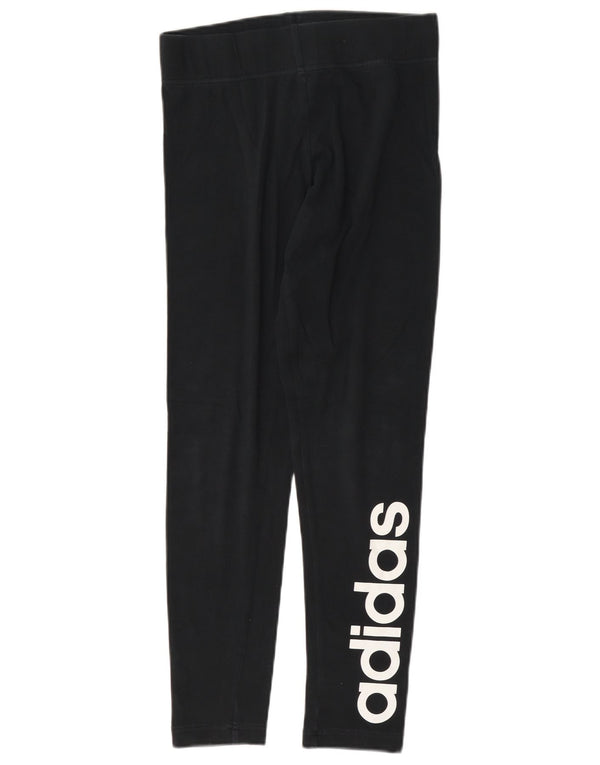 Adidas Damen Graphic Slim Fit Leggings UK 8/10 Small Schwarz