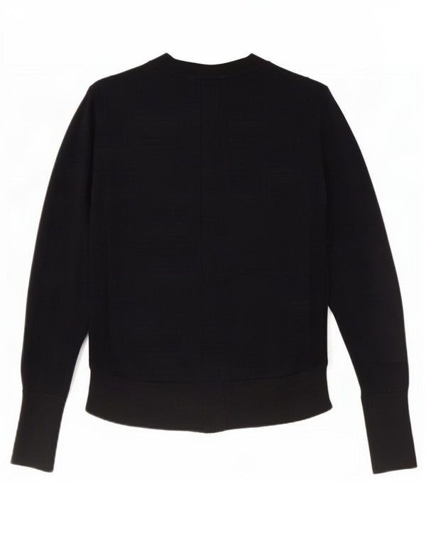 Jigsaw Damen-Pullover mit Rollkragen, UK 12, mittelschwarze Wolle