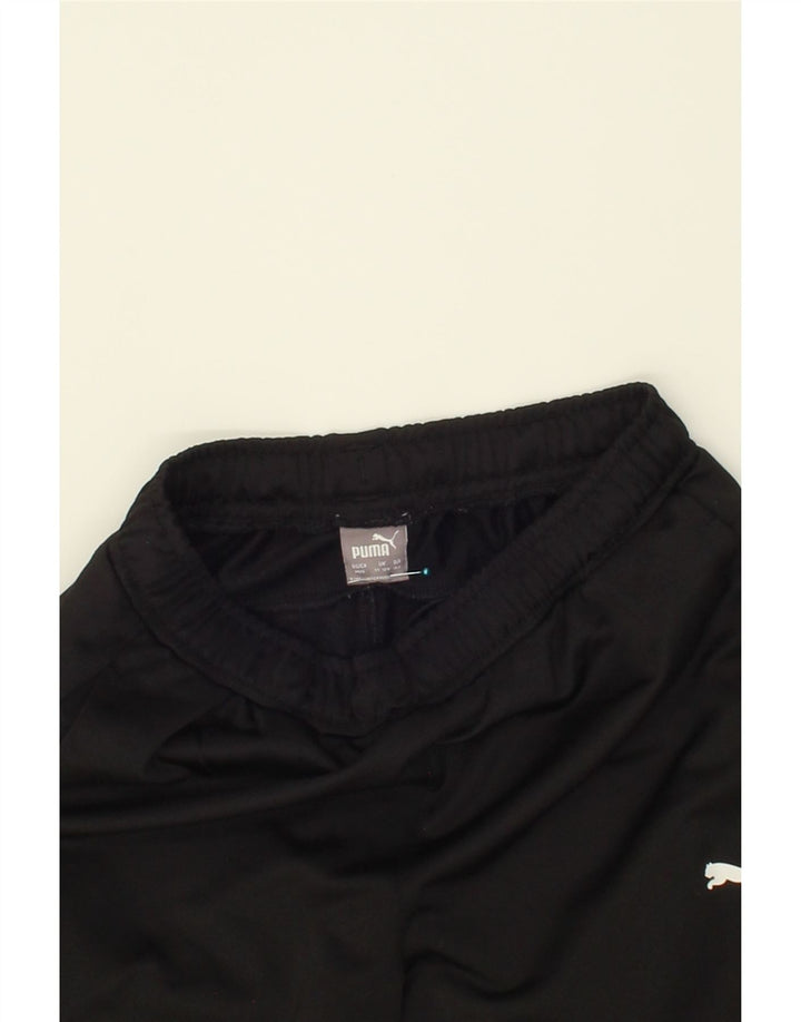 PUMA Boys Tracksuit Trousers 11-12 Years  Black Polyester Vintage Puma and Second-Hand Puma from Messina Hembry 