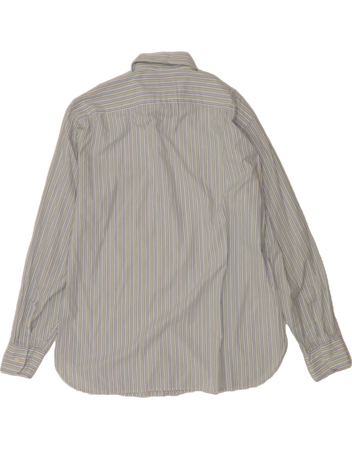 J. CREW Mens Shirt Size 16 1/2 Large Blue Striped Cotton Vintage J. Crew and Second-Hand J. Crew from Messina Hembry 