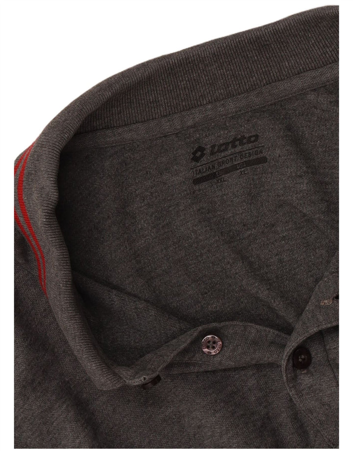 Lotto Herren Langarm-Poloshirt 2XL Grau