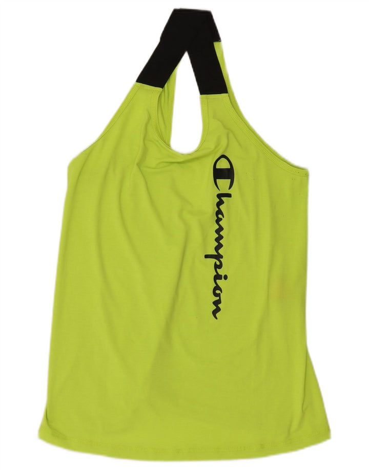 Champion Damen Grafik-Trägershirt UK 14 Large Grün