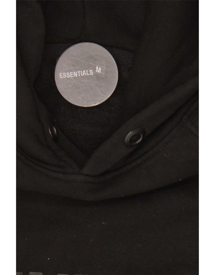 Essential Herren-Kapuzenpullover mit Grafik, mittelschwarz, Baumwolle