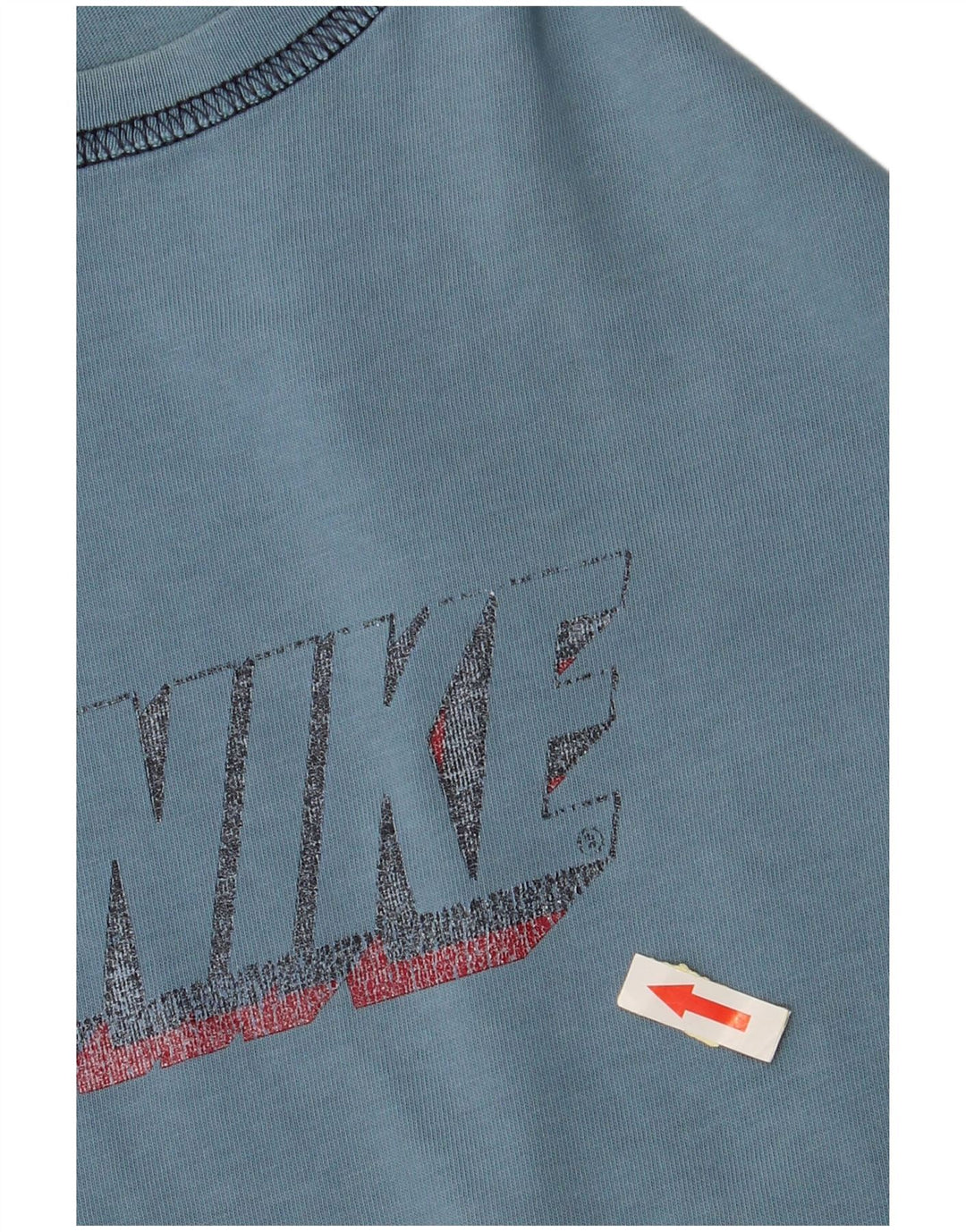 NIKE Herren-T-Shirt mit Grafik, UK 39/41, mittelblaue Baumwolle
