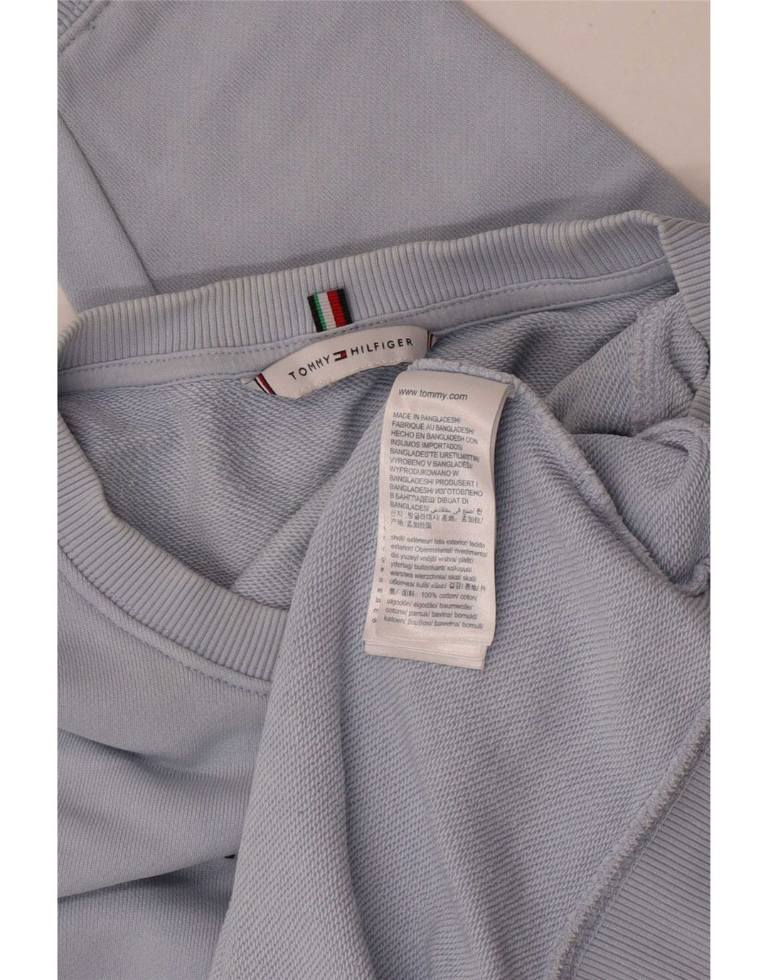Tommy Hilfiger Damen Grafik-Sweatshirt-Pullover UK 14 Large Blau