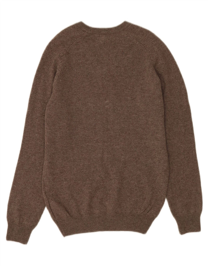 Marks & Spencer Herren Blue Harbor V-Ausschnitt Pullover Pullover XS Graue Lammwolle