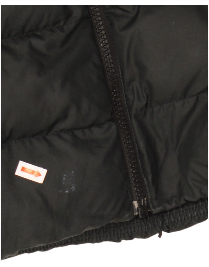 Nike Wattierte Jacke mit Kapuze für Jungen, 13–14 Jahre, XL, schwarzes Polyester