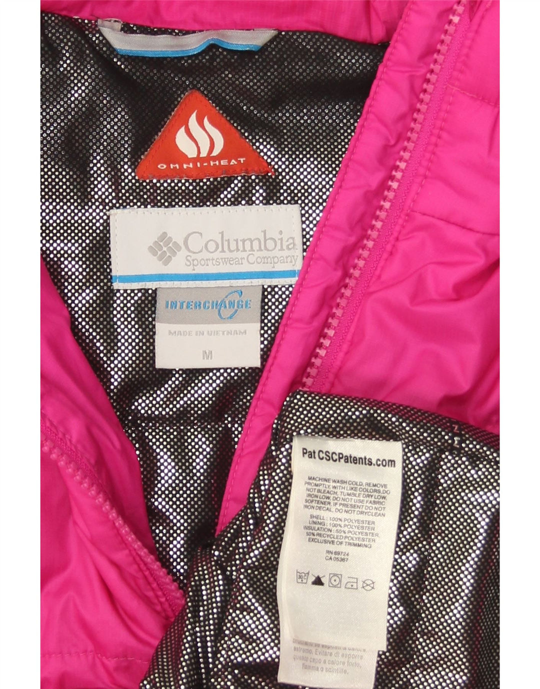 Columbia Damen Interchange Liner Gepolsterte Jacke UK 14 Mittelrosa Polyester