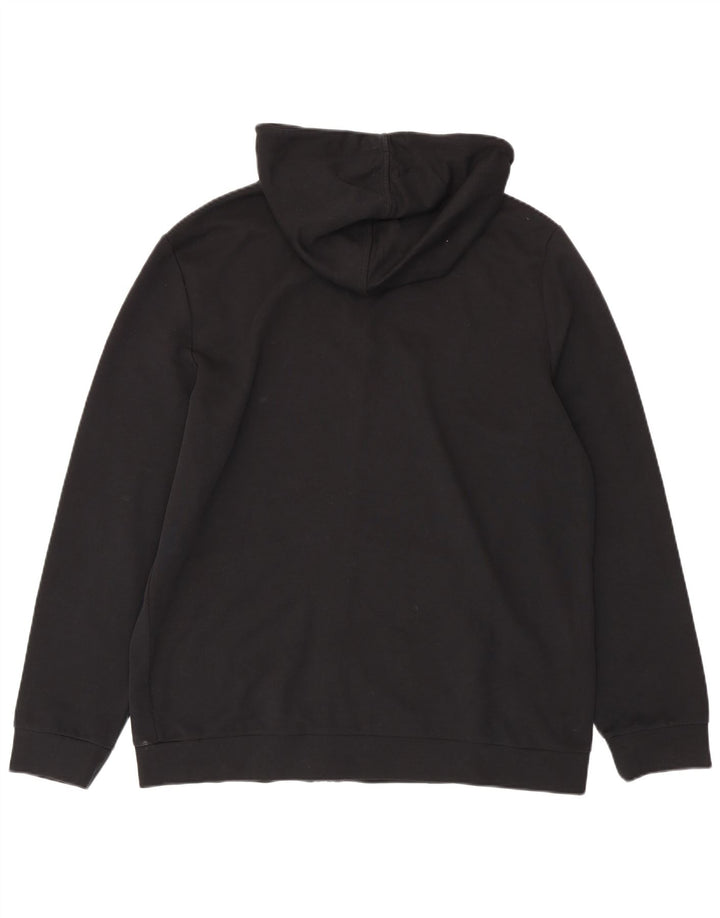 Lotto Herren-Kapuzenpullover mit Reißverschluss, XL, Schwarz