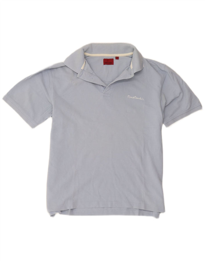 Pierre Cardin Herren-Poloshirt, kleine blaue Baumwolle