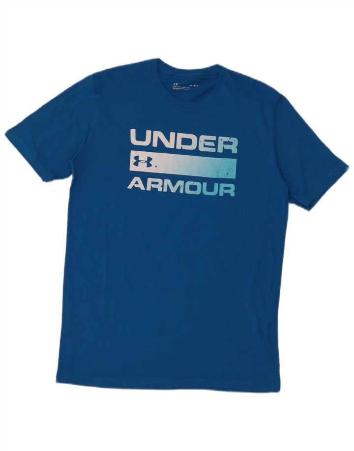 Under Armour Herren-T-Shirt mit Grafik, mittelblaue Baumwolle