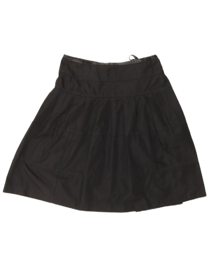 JOSEPH Damen Wickelrock EU 36 Small W26 Schwarzer Triacetat-Klassiker
