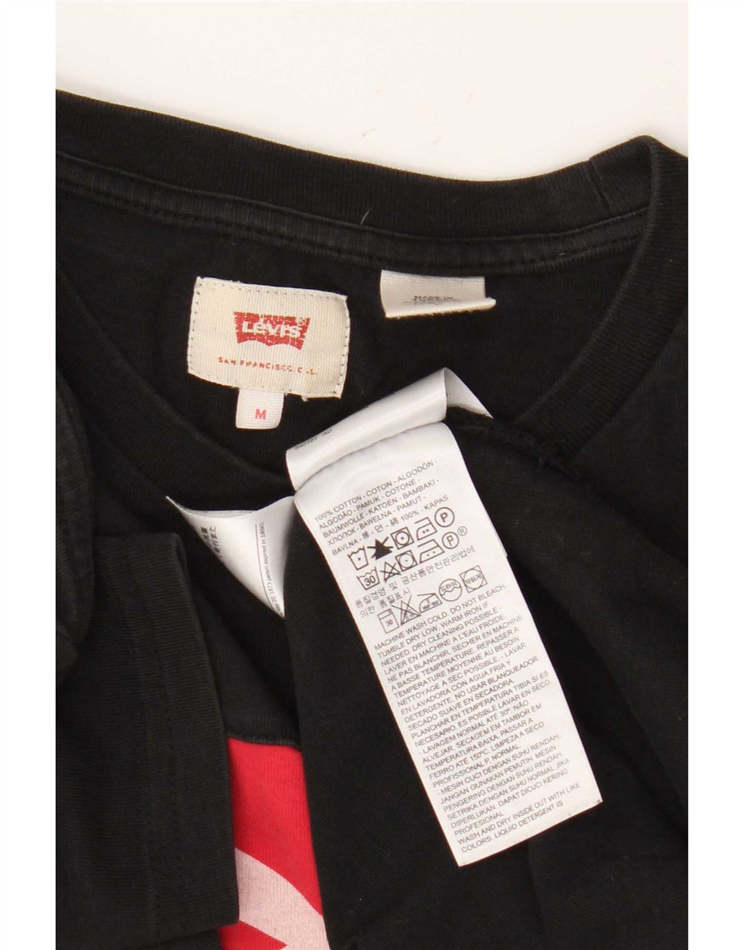Levi's Herren-T-Shirt mit Grafik, mittelschwarze Baumwolle