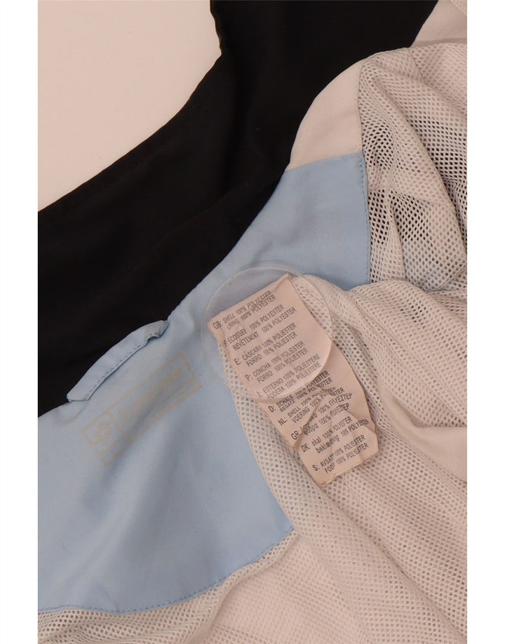 LOTTO Mens Tracksuit Top Jacket Large Off White Colourblock Polyester Vintage Lotto and Second-Hand Lotto from Messina Hembry 