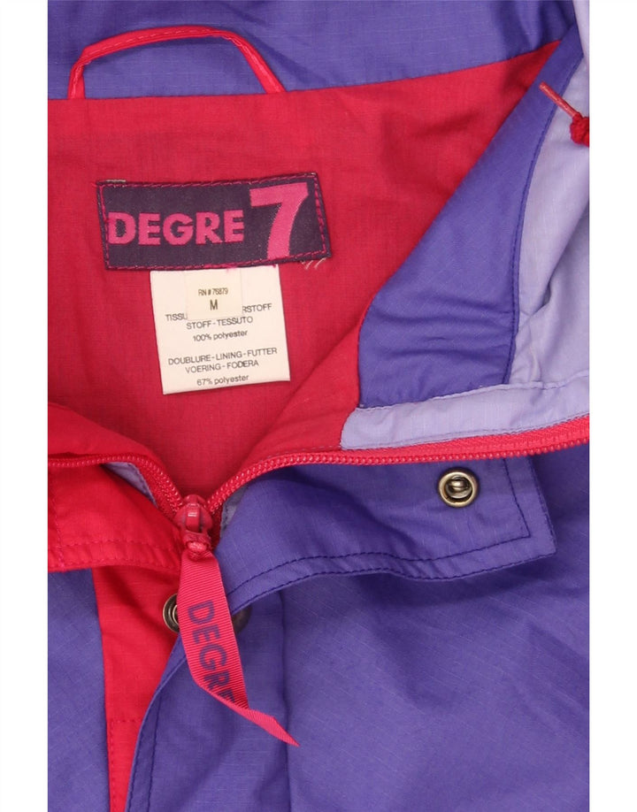 Degre 7 Herren-Skijacke mit Kapuze und Pullover, UK 38, Mittelviolett, Farbblock